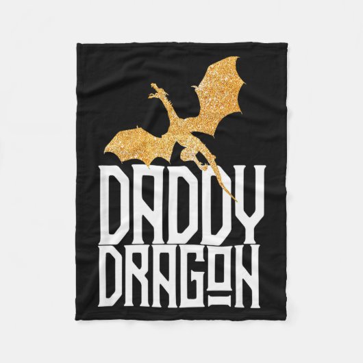 Daddy Dragon Christmas Shirt Matching Family Dad H Fleecedecke (Vorderseite)
