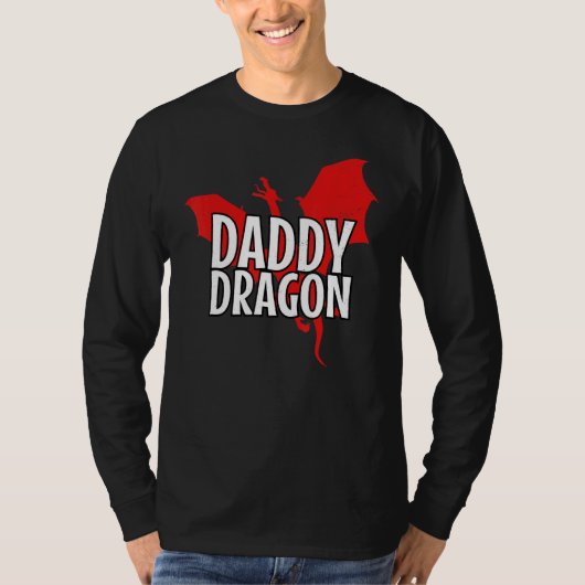 Daddy Dragon Mythical Legendary Creature Father T-Shirt (Vorderseite)