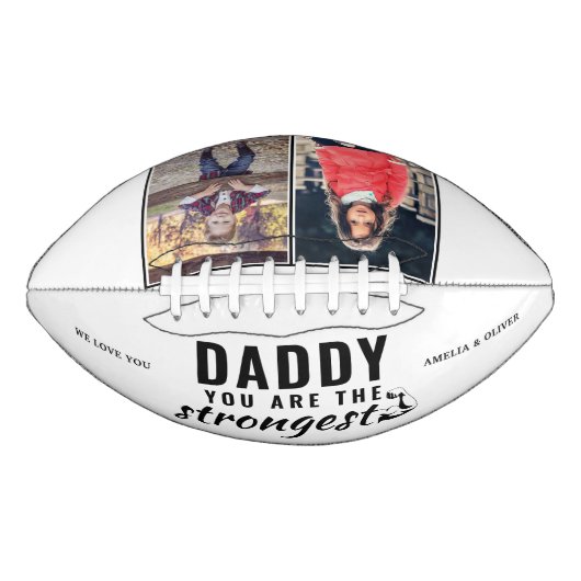 Daddy du bist das stärkste Foto des Vaters am 2. T Football (Vorderseite)
