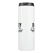 Daddy du bist der stärkste Vatertag Thermosbecher (Rückseite)