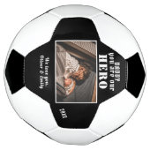 Daddy du bist Hero Vaterfamilie Foto Keepake Fußball (Gedreht)