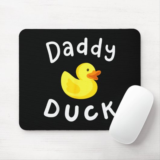Daddy Duck Birthday Rubber Duck Lover Family Match Mousepad (Mit Mouse)