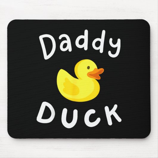 Daddy Duck Birthday Rubber Duck Lover Family Match Mousepad (Vorne)