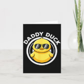Daddy Duck Dad I Love Ducks Family Lover Funny Rub Karte (Vorderseite)