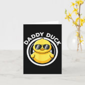 Daddy Duck Dad I Love Ducks Family Lover Funny Rub Karte (Gelbe Blume)