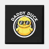 Daddy Duck Dad I Love Ducks Family Lover Funny Rub Magnet (Vorne)