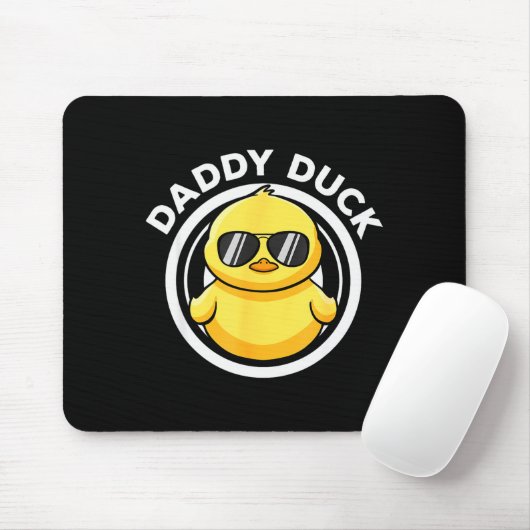 Daddy Duck Dad I Love Ducks Family Lover Funny Rub Mousepad (Mit Mouse)
