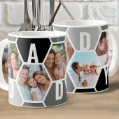 Daddy Editable 5 Foto 5 Letter Honeycomb Kaffeetasse