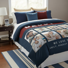 Daddy einfach die beste FotoCollage Personalisiert Fleecedecke