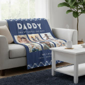 Daddy einfach die beste FotoCollage Personalisiert Fleecedecke