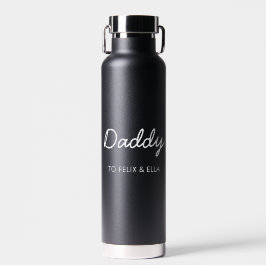 Daddy Elegant Kids nannte den Vater's Day Black Trinkflasche