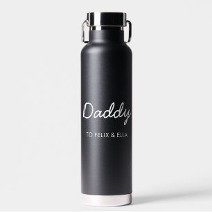 Daddy Elegant Kids nannte den Vater's Day Black Trinkflasche