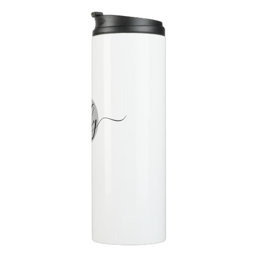 Daddy Elegant Script Monogram Thermosbecher (Nach rechts gedreht)