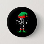 Daddy Elf Family Christmas Daddy Dad Father Elf Sw Button (Vorderseite)