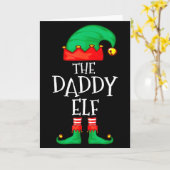 Daddy Elf Family Christmas Daddy Dad Father Elf Sw Karte (Gelbe Blume)
