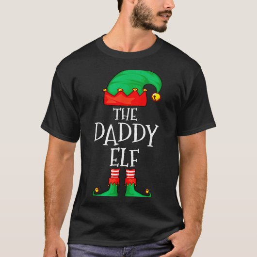 Daddy Elf Family Christmas Daddy Dad Father Elf Sw T-Shirt (Vorderseite)