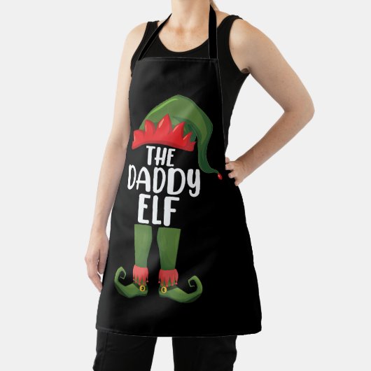 Daddy Elf Family Matching Group Weihnachts-Vater Schürze (InSitu)