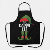 Daddy Elf Family Matching Group Weihnachts-Vater Schürze (Vorderseite)