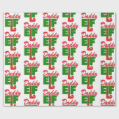 Daddy Elf Geschenkpapier (Flach)