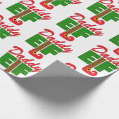 Daddy Elf Geschenkpapier (Ecke)