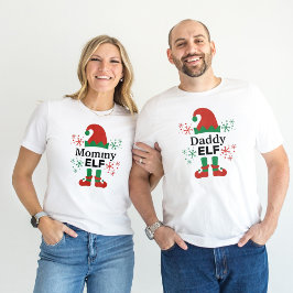 Daddy Elf Men's White Christmas T-Shirt
