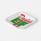Daddy Elf Pappteller (Gewinkelt)