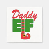 Daddy Elf Serviette (Vorderseite)