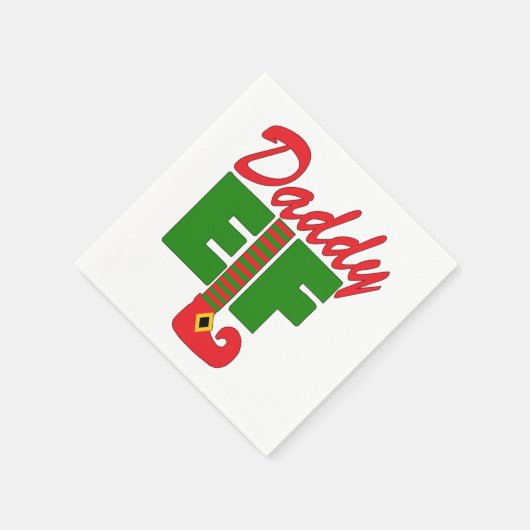 Daddy Elf Serviette (Ecke)