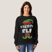 Daddy Elf Squad Vater Weihnachts-Elf-Kostüm Sweatshirt (Vorne ganz)