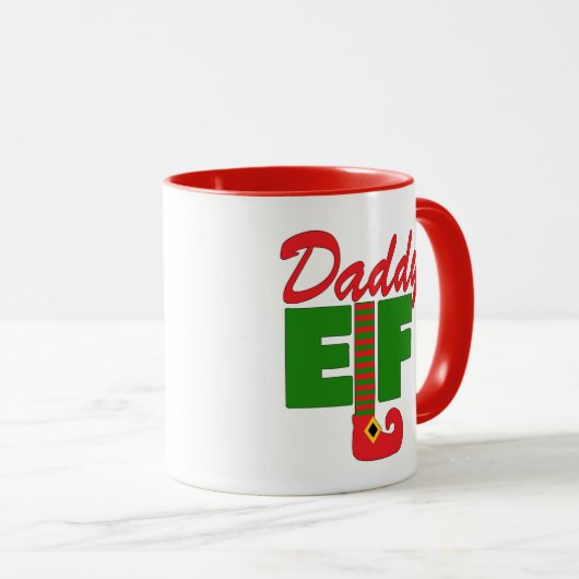 Daddy Elf Tasse (VorderseiteRechts)