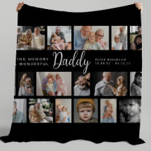 Daddy-Erinnerung 18-Foto-Collage