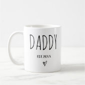 Daddy Est 2025 neue Eltern zum ersten Mal Daddy zu Kaffeetasse (Links)