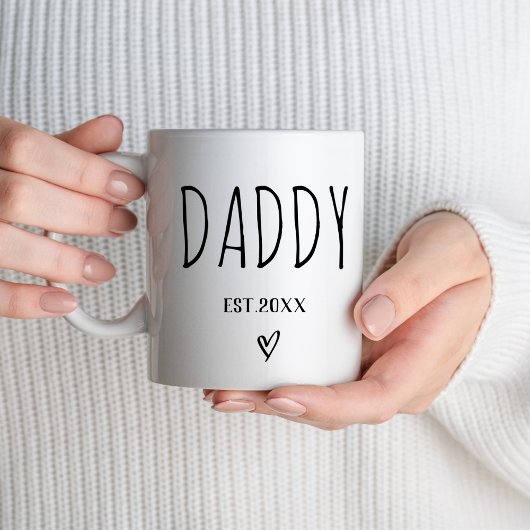 Daddy Est 2025 neue Eltern zum ersten Mal Daddy zu Kaffeetasse