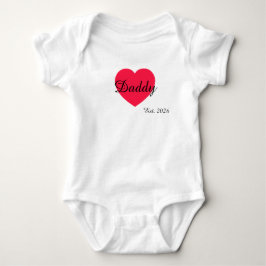 Daddy Est. 2026 Babys Bodysuit | Erster Vatertag Baby Strampler