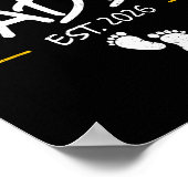 Daddy Est 2026 Daddy To Be New Dad 2026 First Time Poster (Ecke)