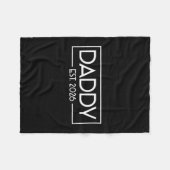 Daddy Est. 2026 Erwartung Baby 2026 Vater 2026 Neu Fleecedecke (Vorderseite (Horizontal))