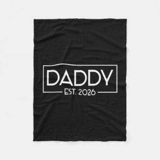 Daddy Est. 2026 Erwartung Baby 2026 Vater 2026 Neu Fleecedecke
