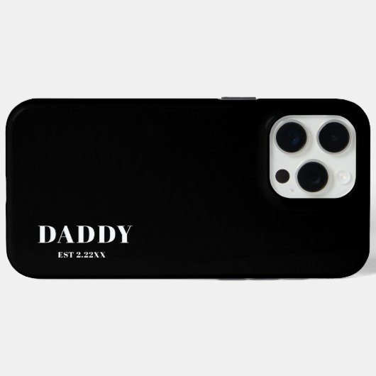 Daddy Est custom  Black &White  iPhone / iPad case (Rückseite (Horizontal))