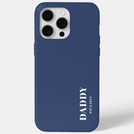 Daddy Est custom Blue iPhone / iPad case (Rückseite)