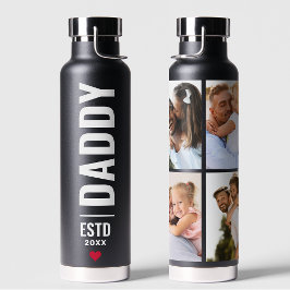 Daddy Established | Benutzerdefiniertes Datum 4 Fo Trinkflasche