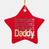 Daddy Extraordinaire Keramik Ornament (Hinten)