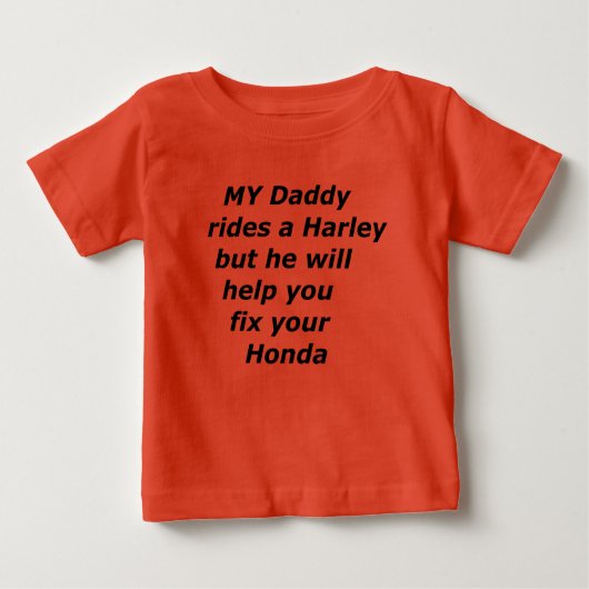 Daddy-Fahrten Baby T-shirt (Vorderseite)
