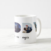 Daddy Father's day personalized photo gift  Kaffeetasse (VorderseiteRechts)