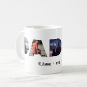 Daddy Father's day personalized photo gift  Kaffeetasse (Vorderseite Links)