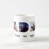 Daddy Father's day personalized photo gift  Kaffeetasse (Mittel)