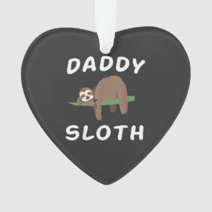 Daddy Faultier passende Familie lustige schlafende Ornament