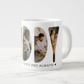 DADDY Foto Briefe Vater's Day Riesenkaffee Jumbo-Tasse (Vorderseite Rechts)