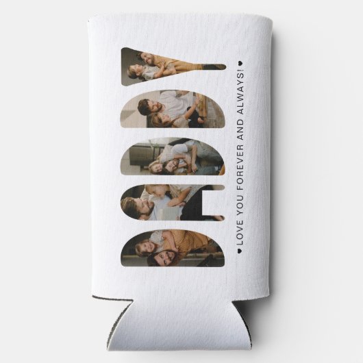 DADDY Foto Briefe Vatertag Selters Dosenkühler (Rückseite)