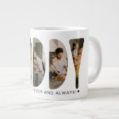 DADDY Foto-Buchstaben Jumbo-Tasse (Vorderseite Rechts)