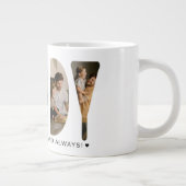 DADDY Foto-Buchstaben Jumbo-Tasse (Rechts)